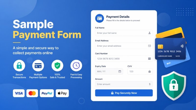 sample payment form